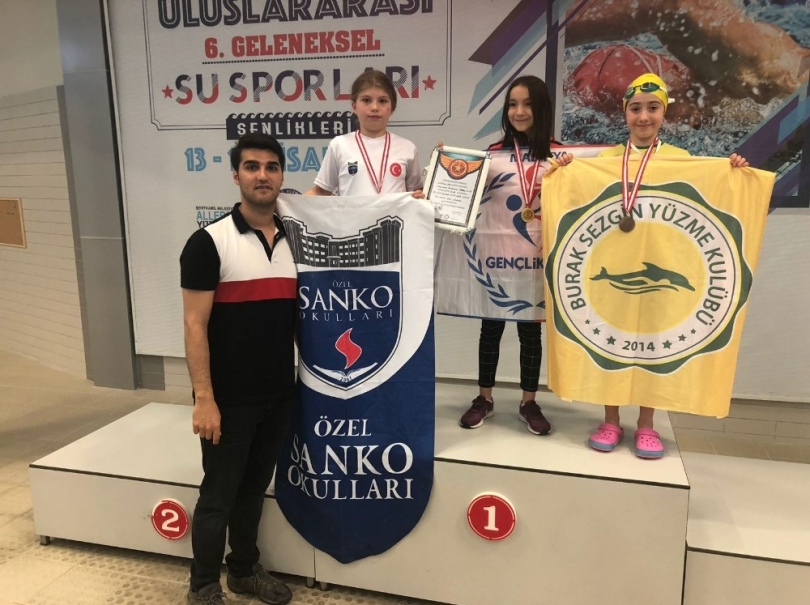 SANKO’lu yüzücülerden rekor