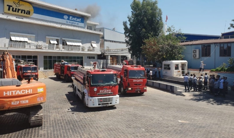 Yağ fabrikasında korkutan yangın