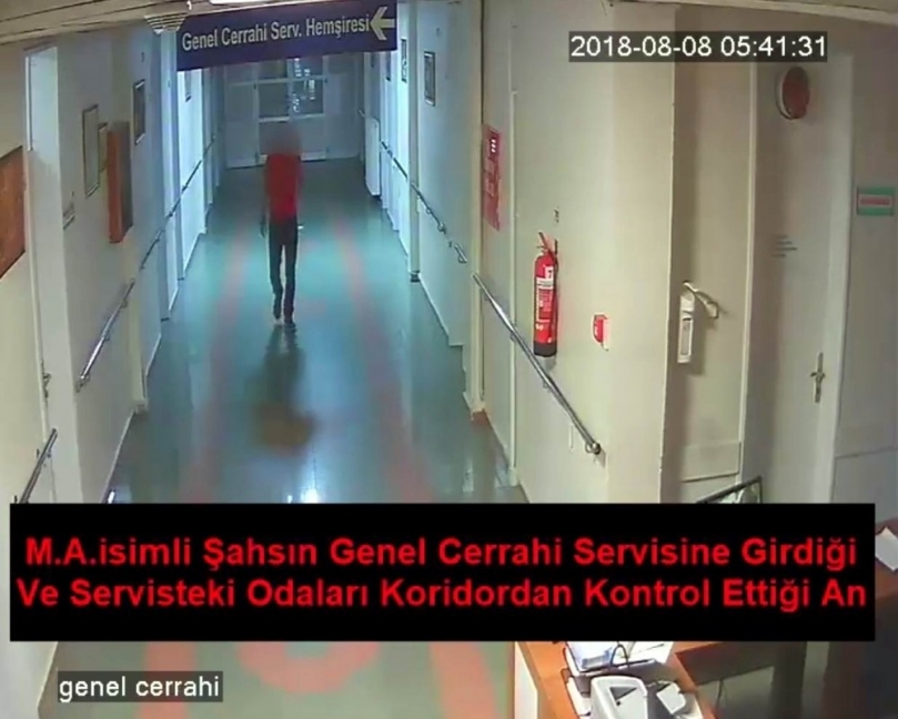 Hastanelere dadanan hırsız güvenlik kameralarına yakalandı