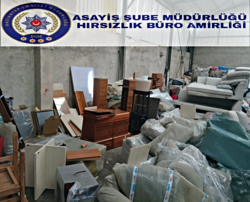 Çalınan beyaz eşyalar oto lastik tamirhanesinde ele geçirildi