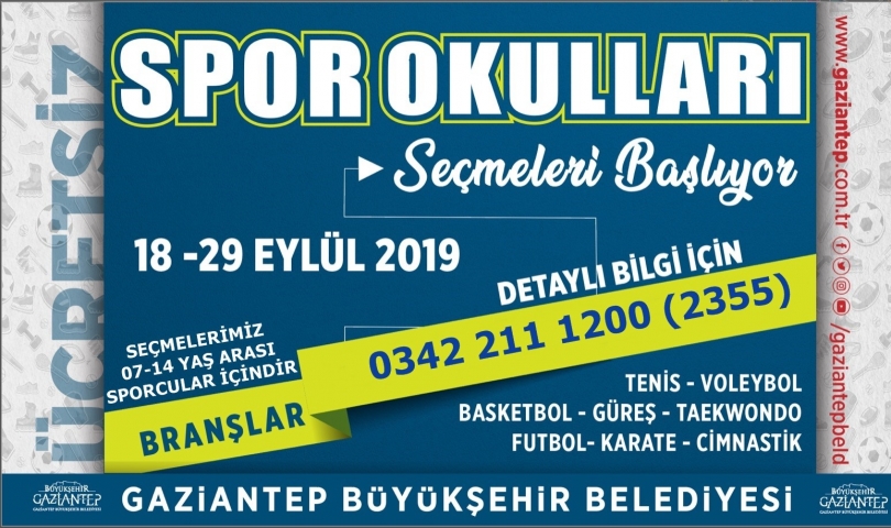 Spor okulları seçmeleri başlıyor