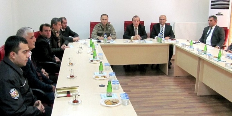 Asayiş ve Güvenlik Toplantısı Araban'da Yapıldı