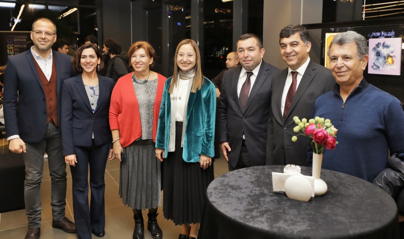 1. Uluslararası davetli sergi yoğun ilgiyle açıldı