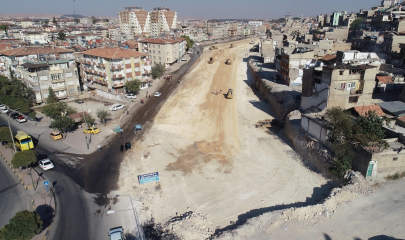 İnönü caddesine alternatif 40 metreli yolda sona doğru