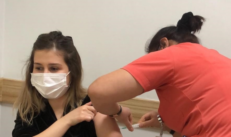 Koronavirüs aşısı sağlık çalışanları için ANKA’da uygulanmaya başlandı