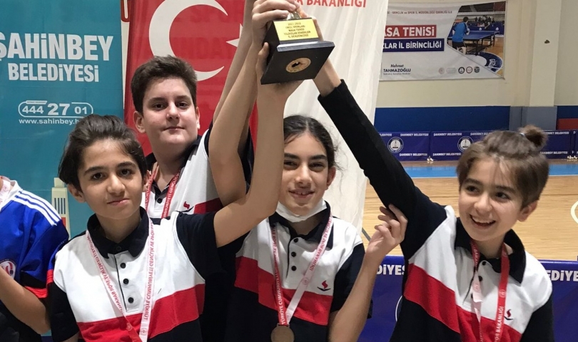 SANKO Okulları öğrencileri masa tenisinde il dördüncüsü oldu
