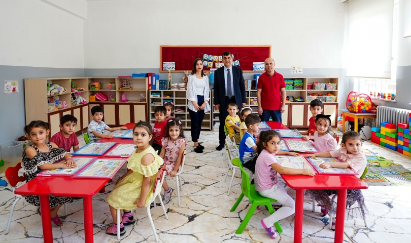 Başkan Fadıloğlu, anasınıfı öğrencilerini ziyaret etti