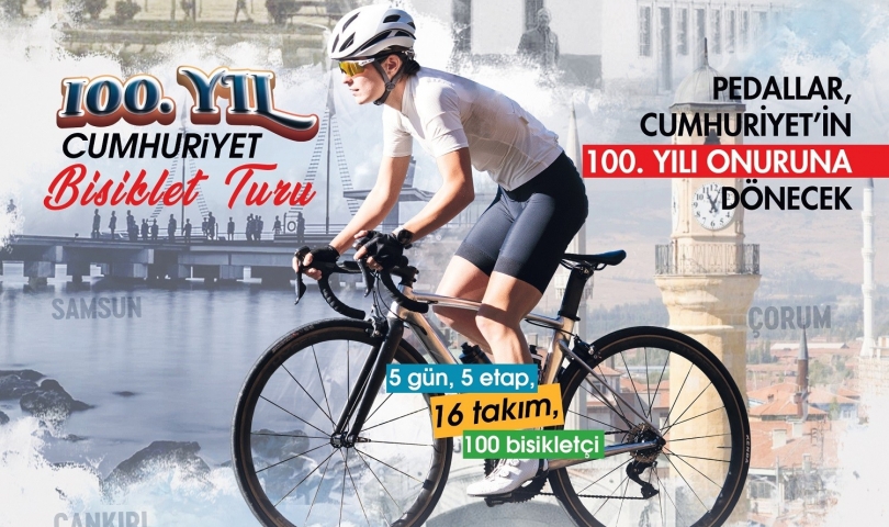 100.Yıl Cumhuriyet Bisiklet Turu’nun 2. Etabında Bisikletçiler Amasya’dan Havza’ya Pedal Basacak