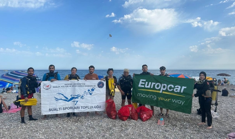 Akdeniz Üniversitesi Su Altı Topluluğu’nun Gönüllü Çalışmalarına Europcar Türkiye’den Destek