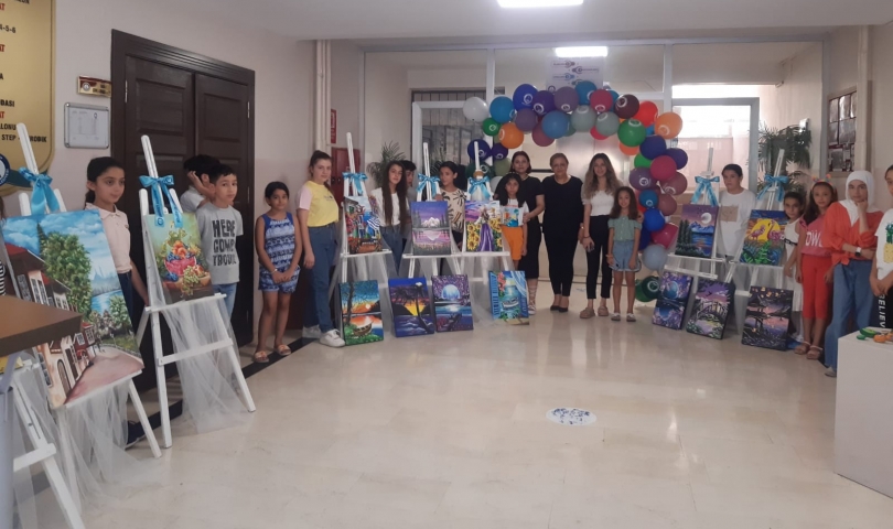 Şahinbeyli Minik Öğrencilerden Muhteşem Tablolar