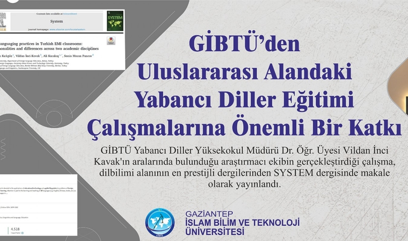 GİBTÜ'den Uluslararası Alandaki Yabancı Dille Eğitim Çalışmalarına Önemli Bir Katkı