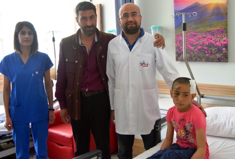 Suriyeli kız Anka’da şifa buldu