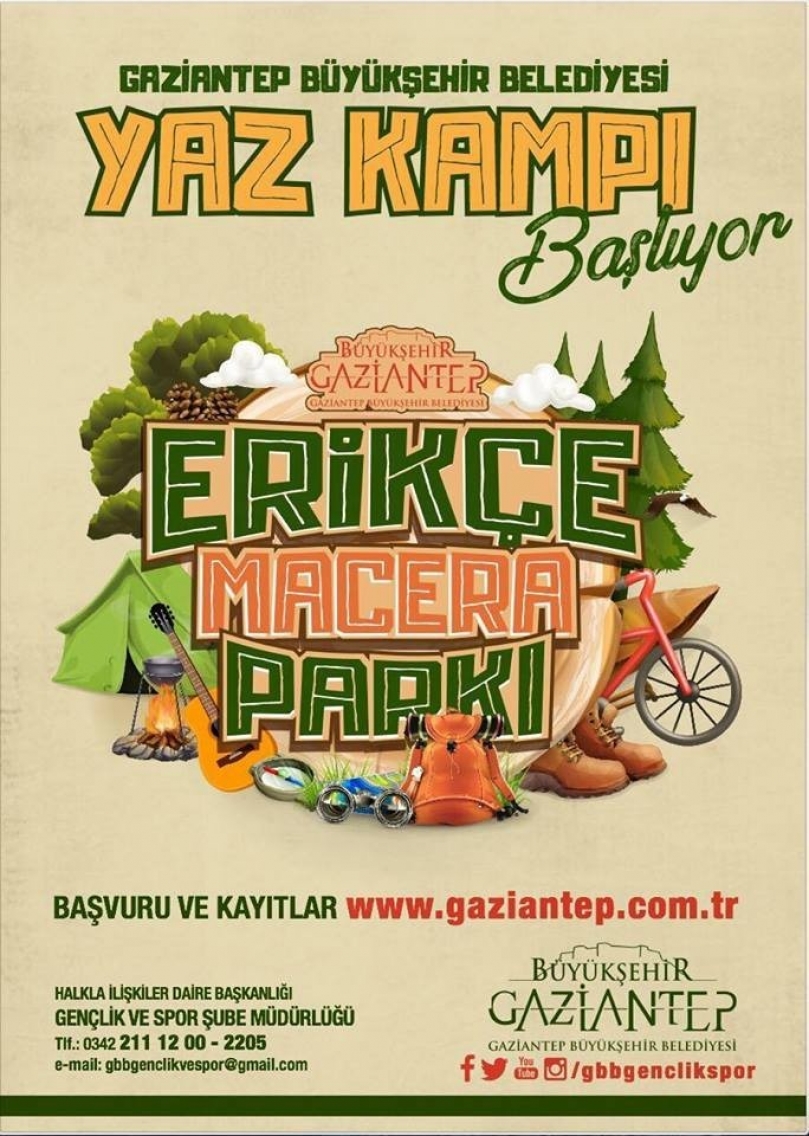 Büyükşehir erikçe yaz kampları başlıyor