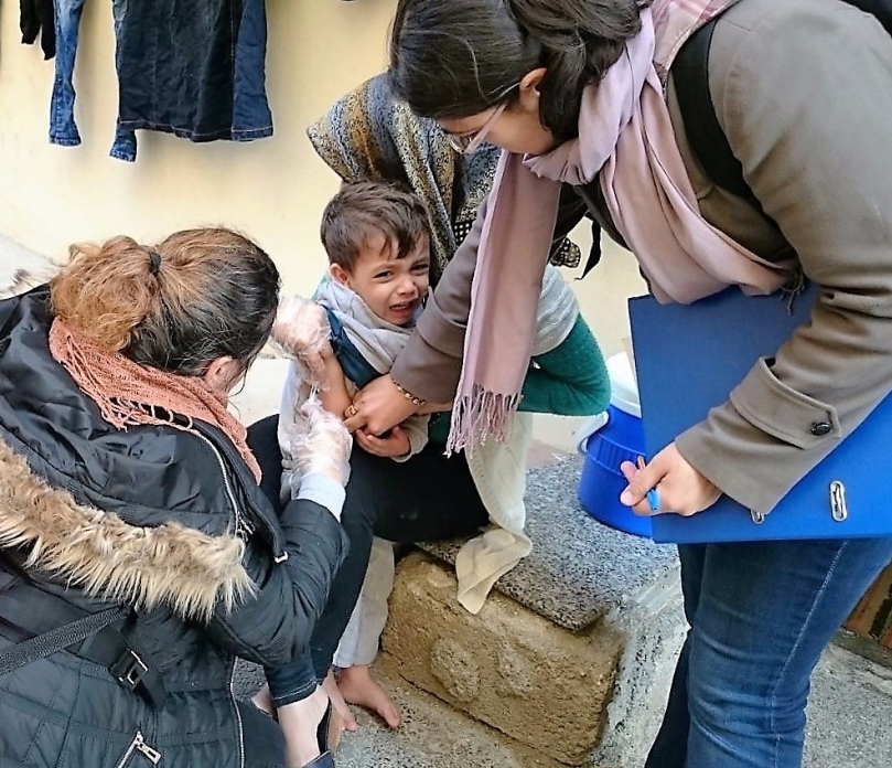 Geçici Koruma Altındaki Çocuklara Aşı Kampanyası