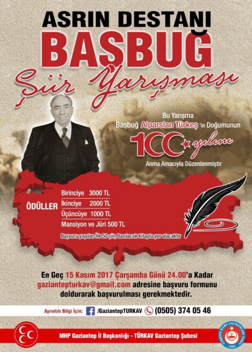 Başbuğ için dev şiir yarışması