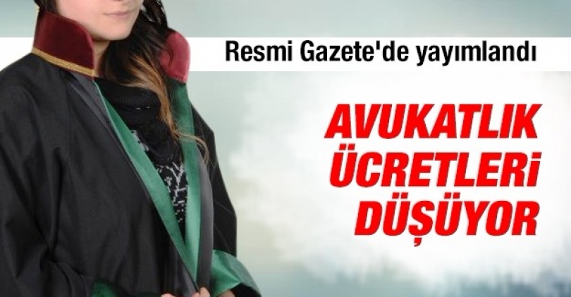 Avukatlık ücretlerinde indirime gidildi