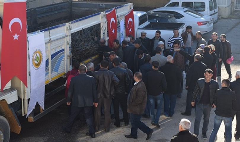 Gaziantep'te, arı yetiştiriciliğine 7500 adet fidan dağıtıldı