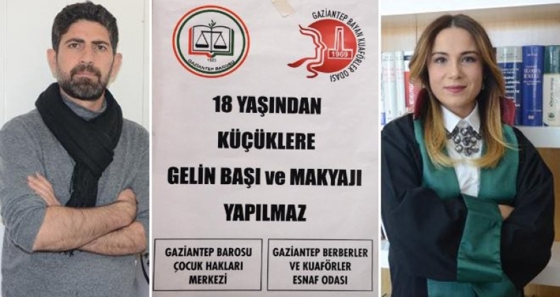 Gaziantep'teki kuaförler çocuk gelinlere saç ve makyaj yapmıyor