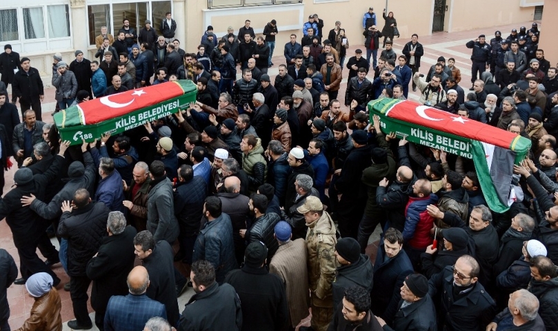 Kilis şehitleri son yolculuğuna uğurlandı