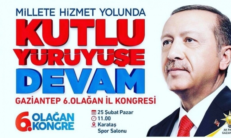 Cumhurbaşkanı Erdoğan AK Parti kongresine geliyor