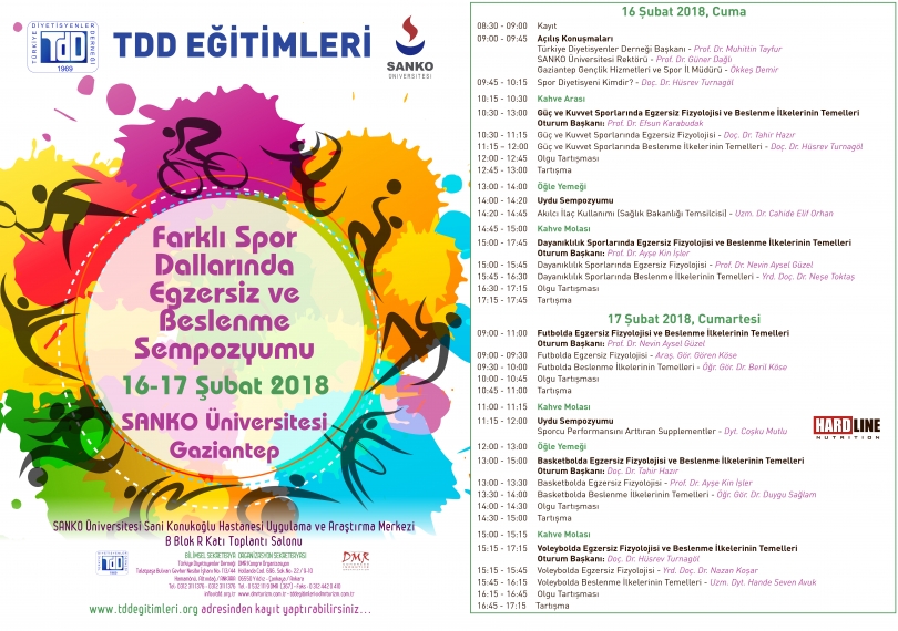Farklı Spor Dallarında Egzersiz ve Beslenme Sempozyumu