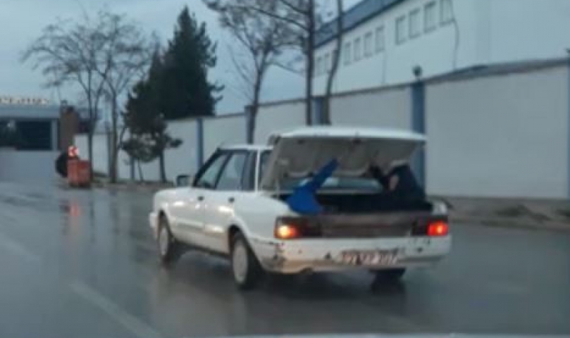 Trafikte tehlikeli yolculuk