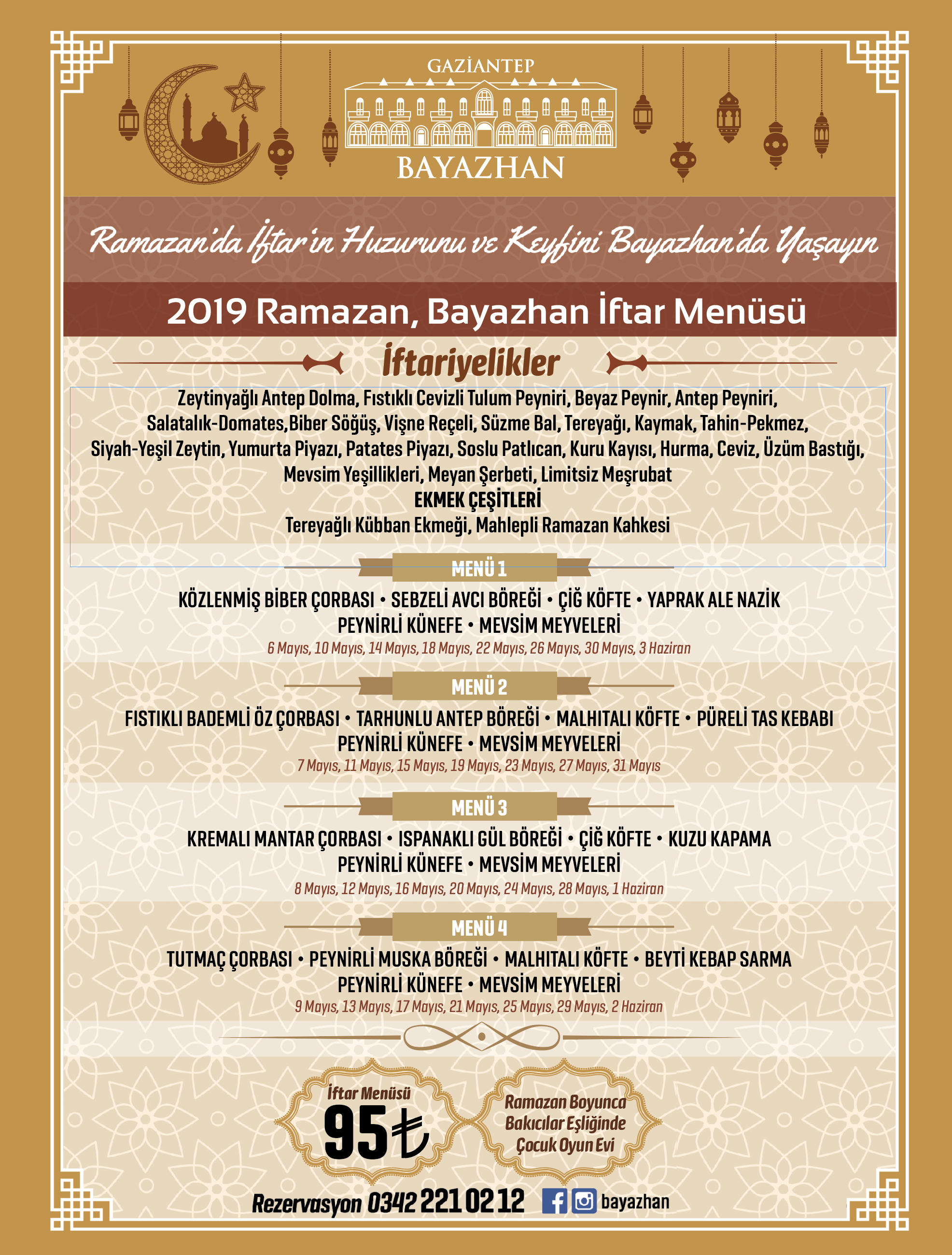 Bayazhan İftar Menüsü
