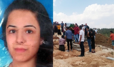 Dün ölen 7 aylık hamile kadın gözyaşlarıyla defnedildi