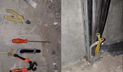 Kablo kesen şahıslar bekçilere yakalandı