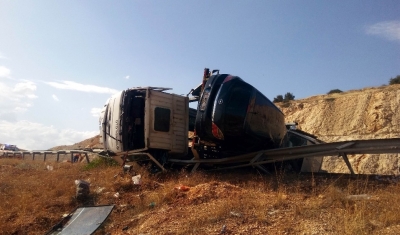 Gaziantep otobanı bir anda araba mezarlığına döndü