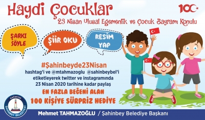 Şahinbey’de 23 Nisan etkinlikleri