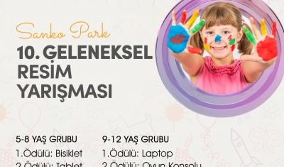 Sanko Park AVM, 23 nisan’a özel ödüllü resim yarışması düzenliyor