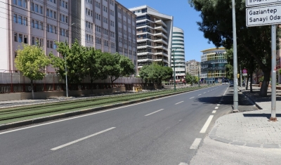 Bayramda Gaziantep sokakları boş kaldı