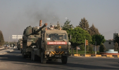 Sınıra topçu bataryası sevk edildi