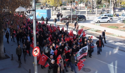 Gaziantep halkı Kudüs için sokağa çıktı