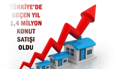 Türkiye’de Geçen Yıl 1,4 Milyon Konut Satışı Oldu