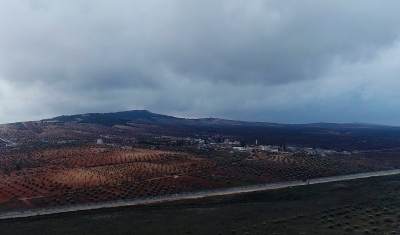 Teröristlerden temizlenen Marin köyü havadan görüntülendi