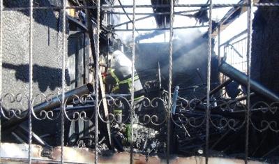 Şantiyede çıkan yangın söndürüldü