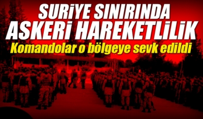Sınırda askeri hareketlilik