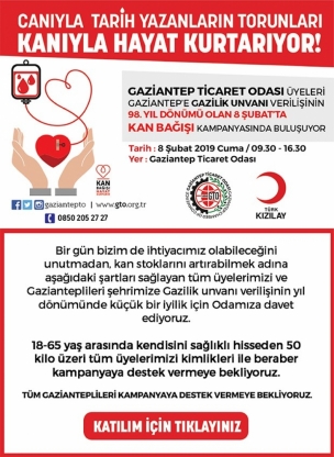 Canıyla Tarih Yazanların Torunları Kanıyla Hayat Kurtarıyor